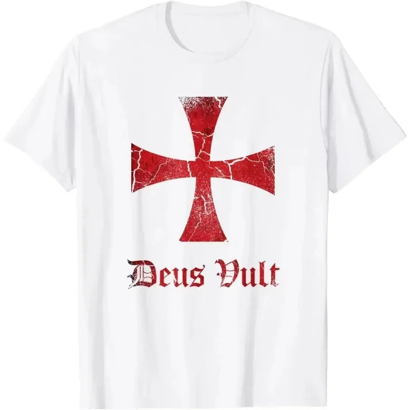 Deus Vault Knight Templar Cross  T-shirt