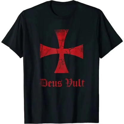 Deus Vault Knight Templar Cross  T-shirt