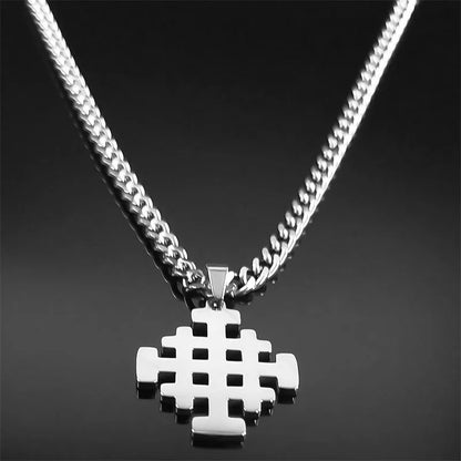 Jerusalem Cross Pendant Necklace